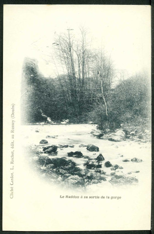 Le Raddon à sa sortie de la gorge