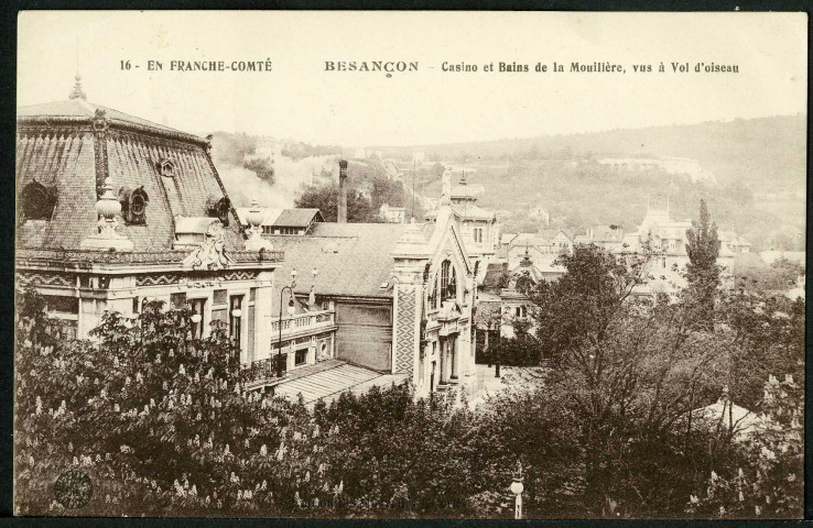 Casino et bains de la Mouillère, vus à vol d'oiseau
