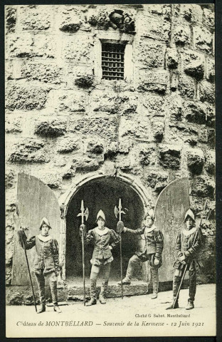 Château de Montbéliard, souvenir de la kermesse du 12 juin 1921