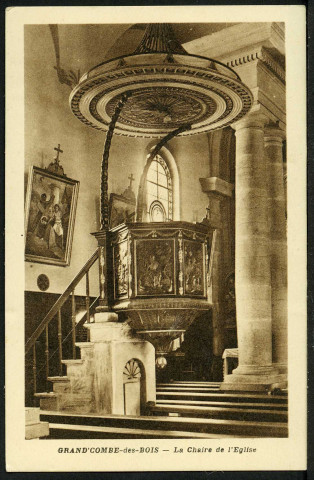 La chaire de l'église