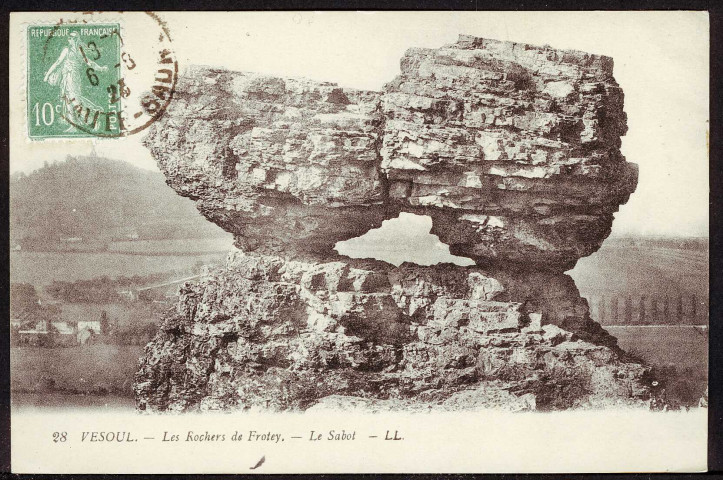 Les rochers de Frotey, le sabot