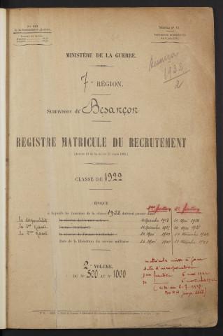 Volume 2, nos 501 à 834, 879 à 1000