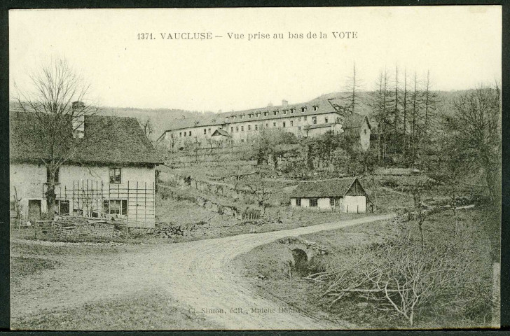 Vu prise au bas de la Vote