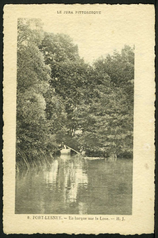 En barque sur la Loue