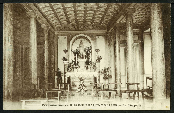Préventorium de Beaujeu Saint-Vallier, la chapelle