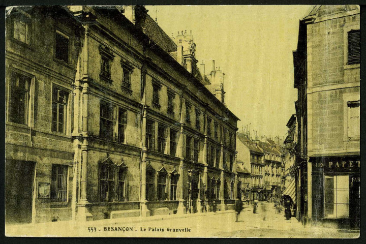 Vue de la façade du palais Granvelle