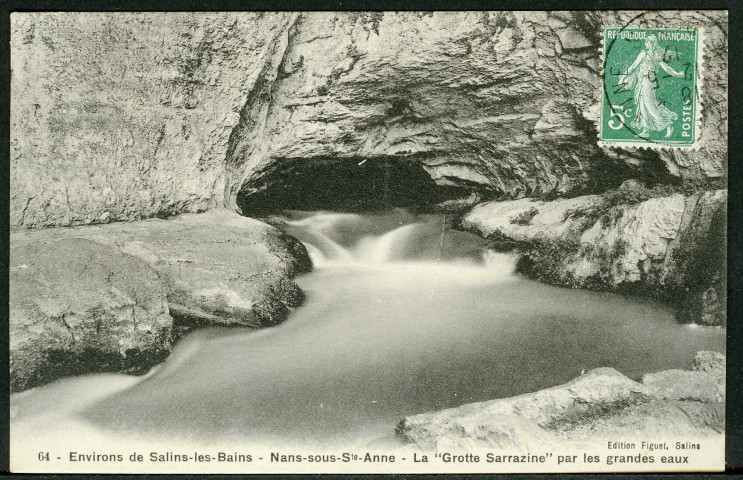 La grotte Sarrazine par les grandes eaux