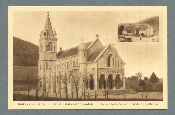 Église Sainte Jeanne Antide. La modeste maison natale de la Sainte