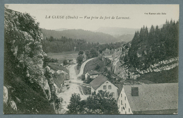 Vue prise du fort de Larmont
