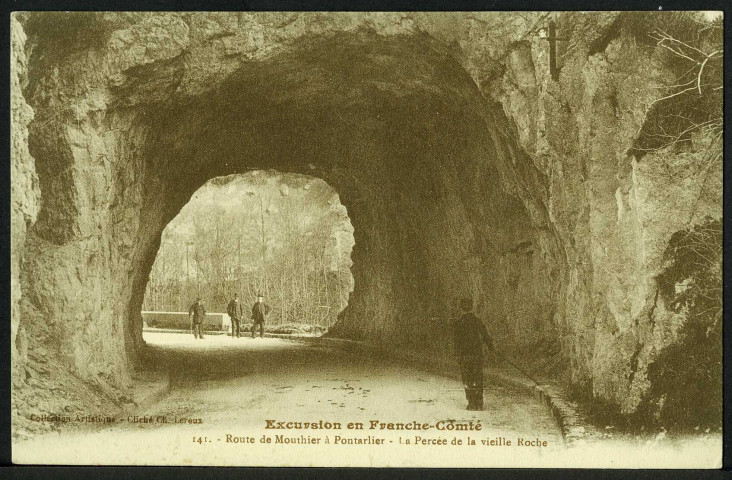 Route de Mouthier à Pontarlier. La Percée de la Vieille Roche