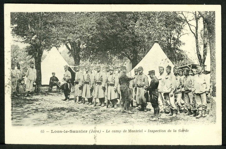 Le camp de Montciel, inspection de la garde