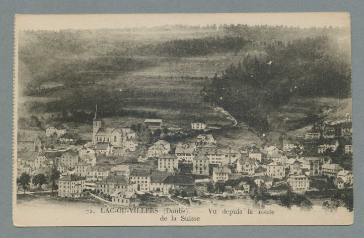 Vue depuis la route de la Suisse