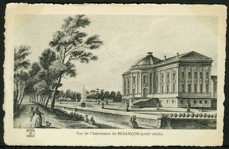 Vue de l'intendance de Besançon, XVIIIe s.