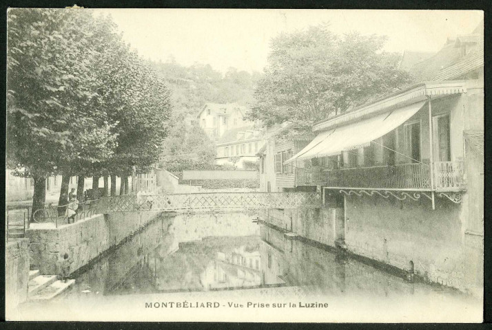 Vue prise sur la Luzine