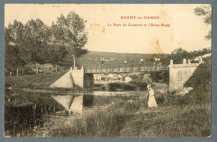 Le Pont du Cusancin et l'usine Ropp