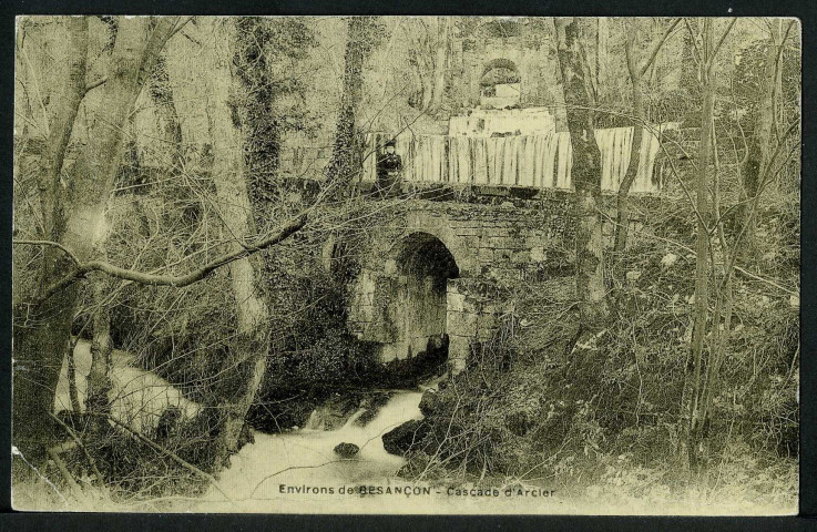 Environs de Besançon. Cascade d'Arcier
