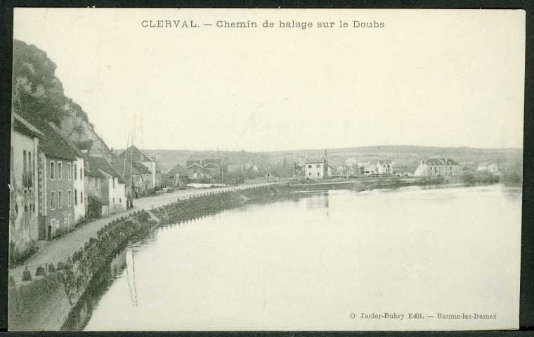 Chemin de halage sur le Doubs