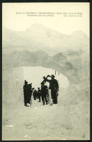 Route de Nozeroy à Champagnole, passerelle pour les piétons