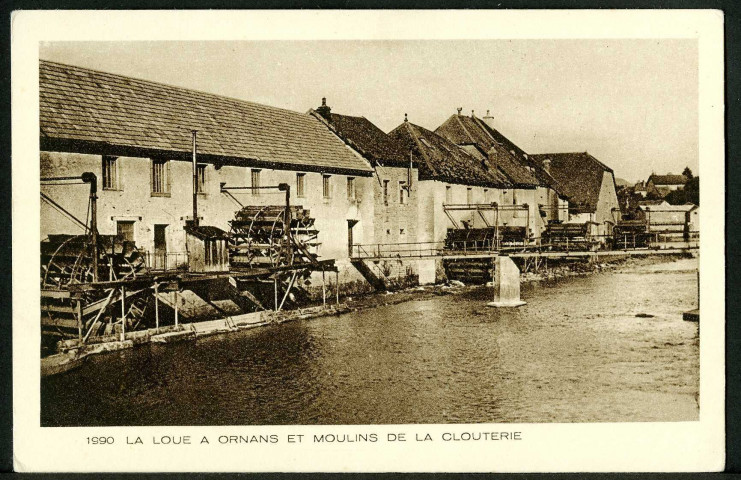 La Loue à Ornans et moulins de la Clouterie