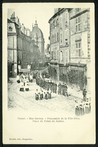 Rue Gevrey, place du Palais de Justice