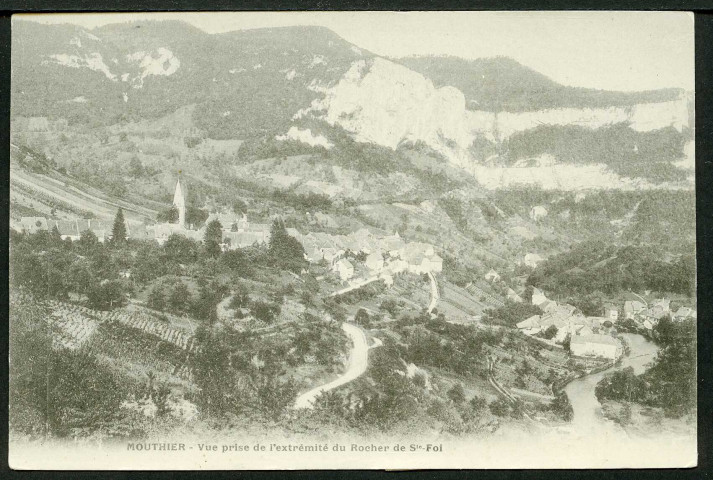 Vue générale prise du rocher de Sainte-Foi