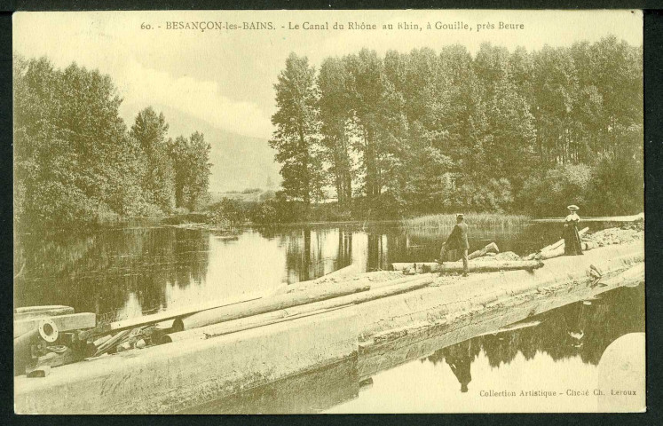 Le canal du Rhône au Rhin à Gouille près Beure
