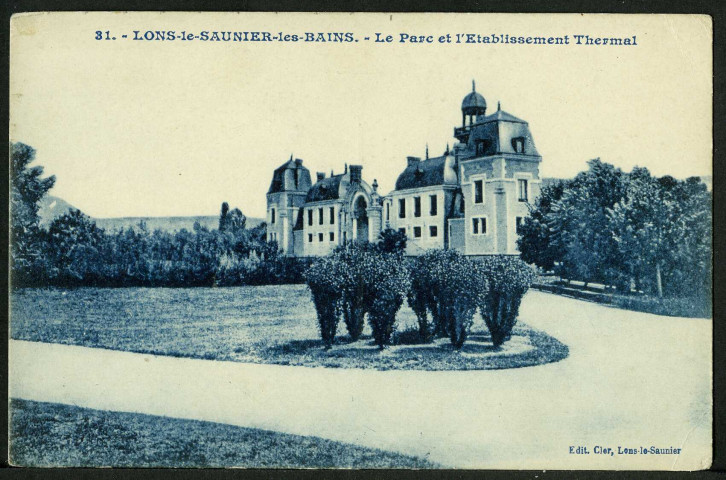Le parc et l'établissement thermal
