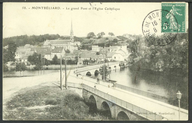Le grand pont et l'église catholique