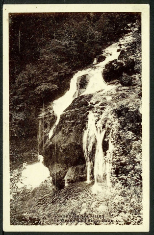 Gorges de Nouailles. Le grand saut de la Loue