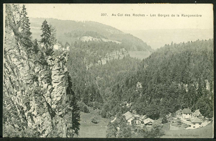 Au col des roches, les gorges de La Rançonnière