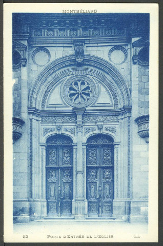 Porte d'entrée de l'église