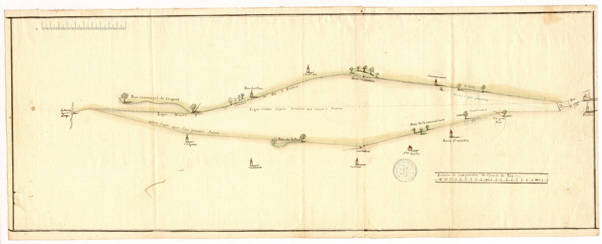 Route de Gy à Pesmes
