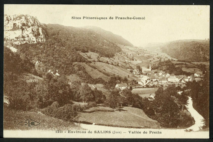 Environs de Salins (Jura).Vallée de Pretin