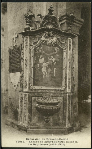 Abbaye de Montbenoît. Le baptistère