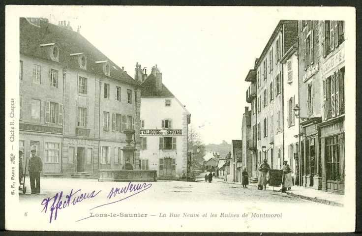 Rue Neuve et ruine de Montmorol