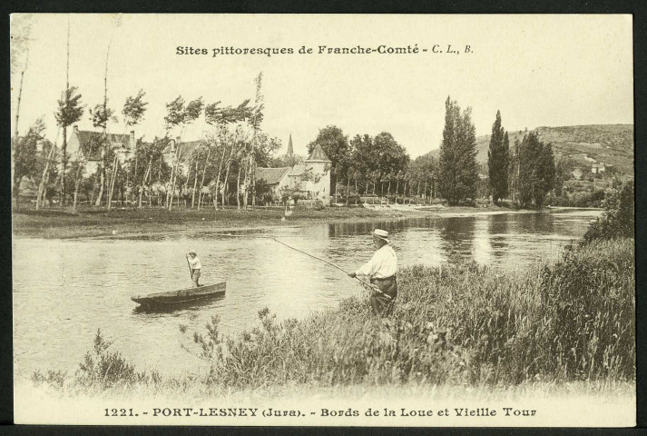 Bords de la Loue et vieille tour