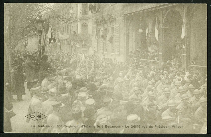 Le 60e R.I. rue du président Wilson