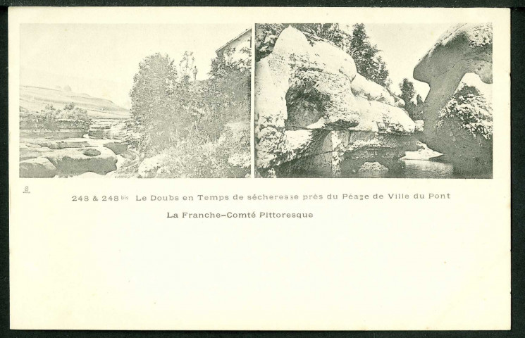 Le péage de Ville-du-Pont par temps de sécheresse