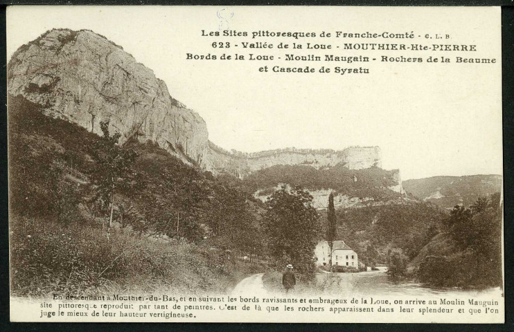 Moulin Maugain, rocher de la Baume, cascade du Syratu