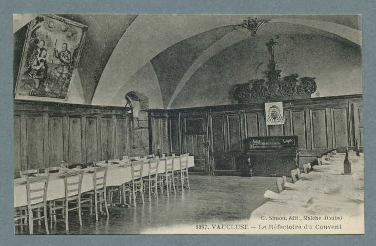 Le réfectoire du couvent