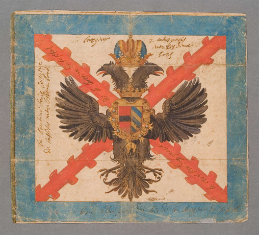 Projet d'étendard à l'aigle des Habsbourg