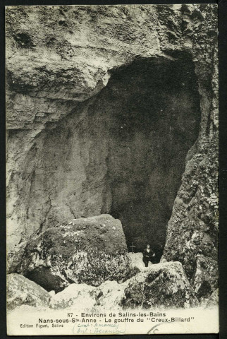 Nans-sous-Sainte-Anne. Le gouffre du "Creux-Billard"
