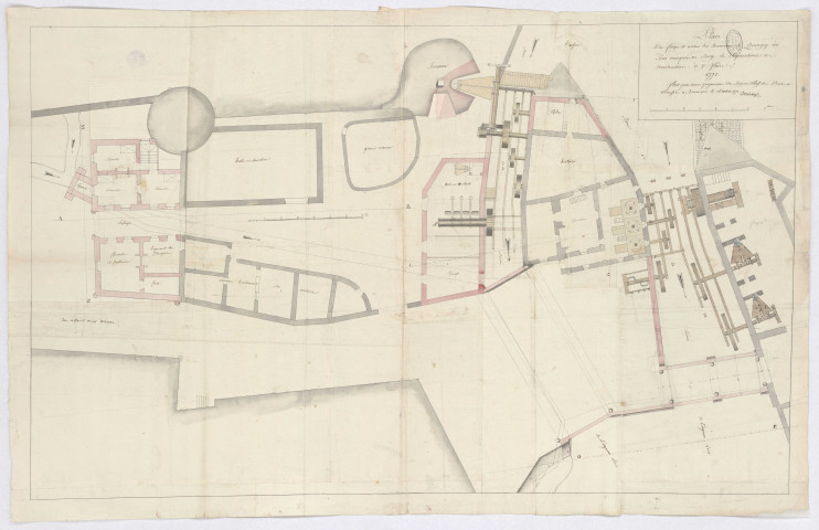 Forges, plan des forges et usines