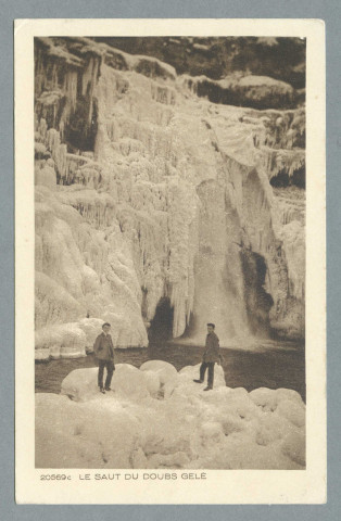 Le Saut du Doubs gelé