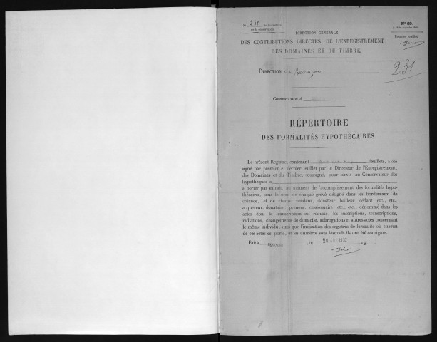 Volume n° 231