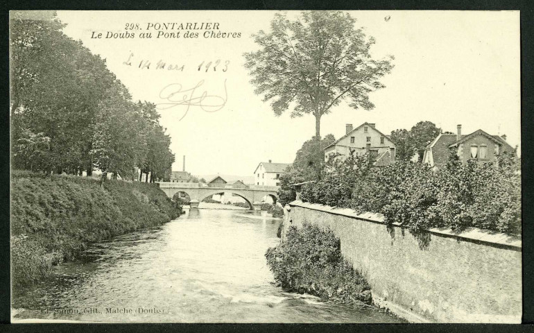 Le Doubs au pont des Chèvres