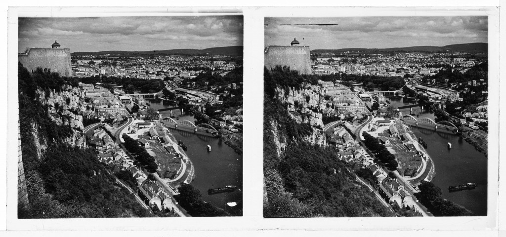 Besançon. - Vue sur Rivotte depuis la citadelle