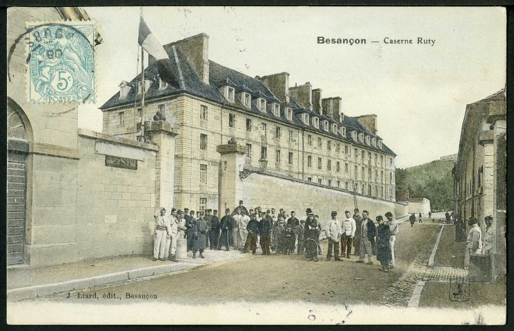 Vue de la caserne Ruty sur la rue Sarrail
