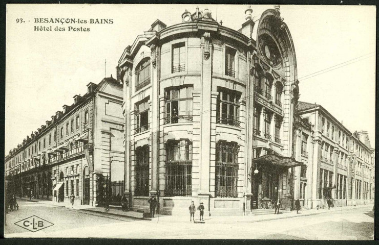 Vue de l'hôtel des postes