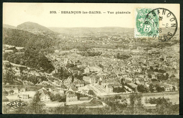 Vue générale prise de Bregille
